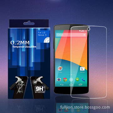 0.2mm 2.5D Curved Edge Round Angle Tempered-glass Screen Protector for LG Nexus 5